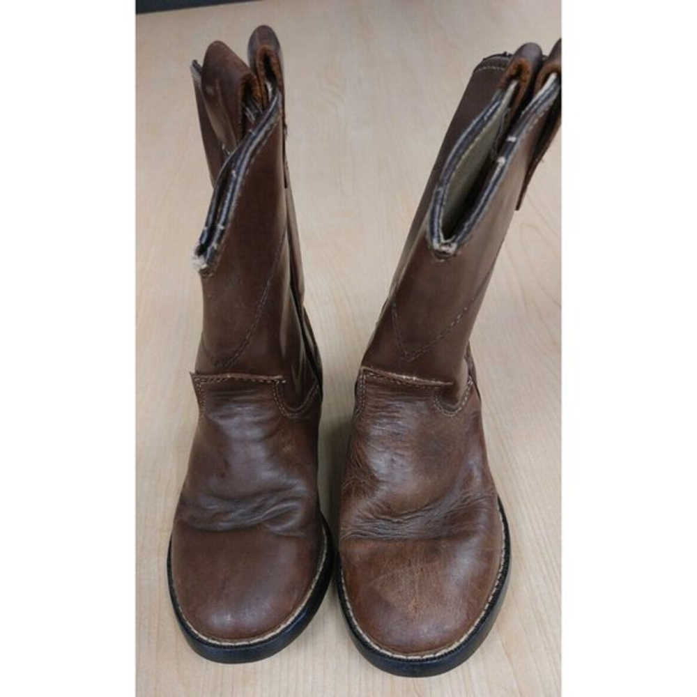 Little Kids Western Boots Size 9.5 D Brown Ropers, Style CB2011. Made in USA